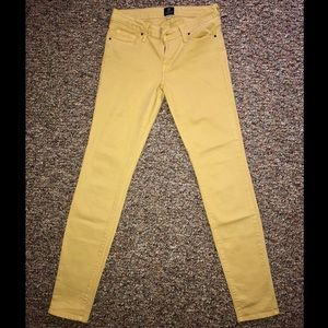 Just Black Mustard Straight Jeans Sz 27